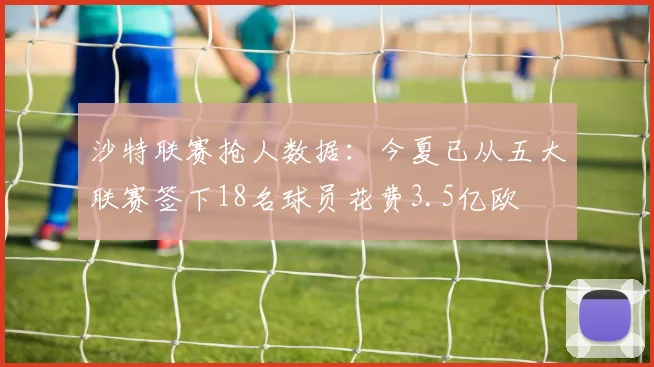沙特联赛抢人数据：今夏已从五大联赛签下18名球员花费3.5亿欧